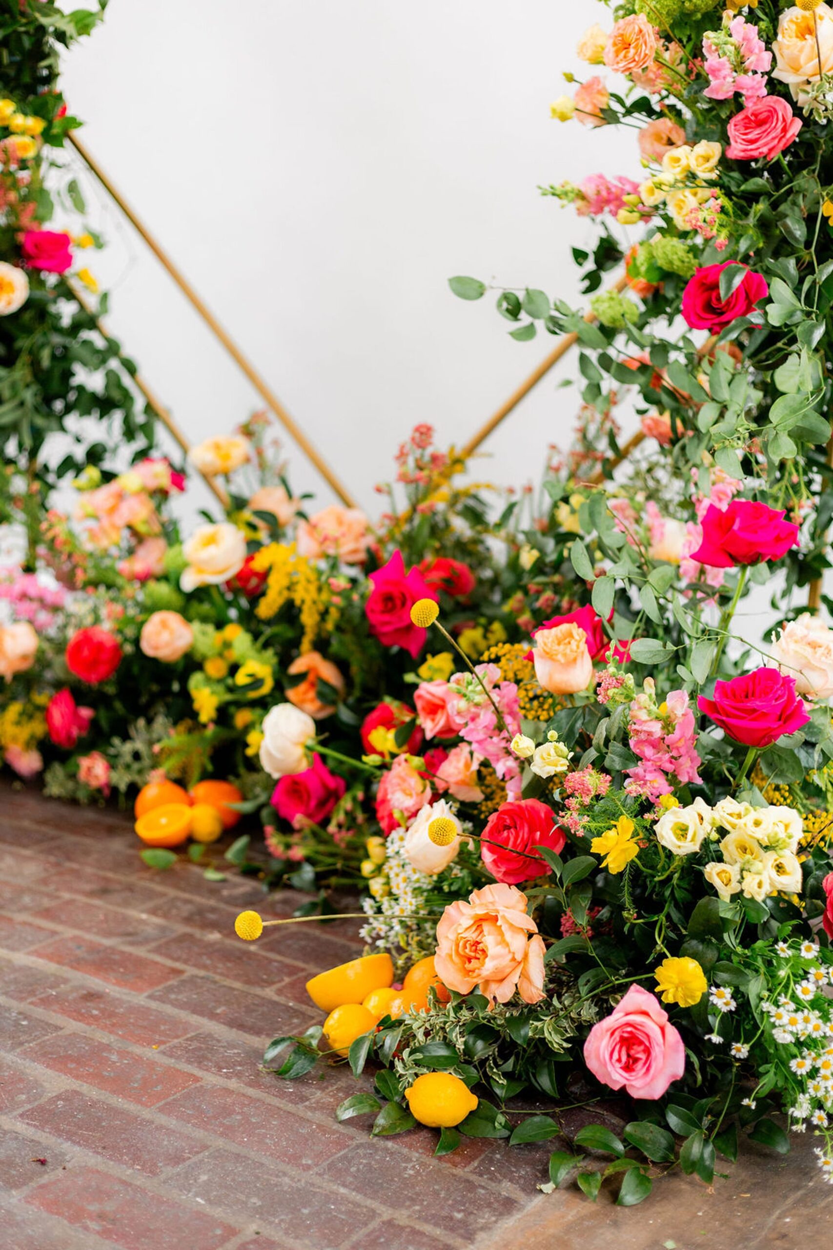 Citrus wedding theme for Providence wedding