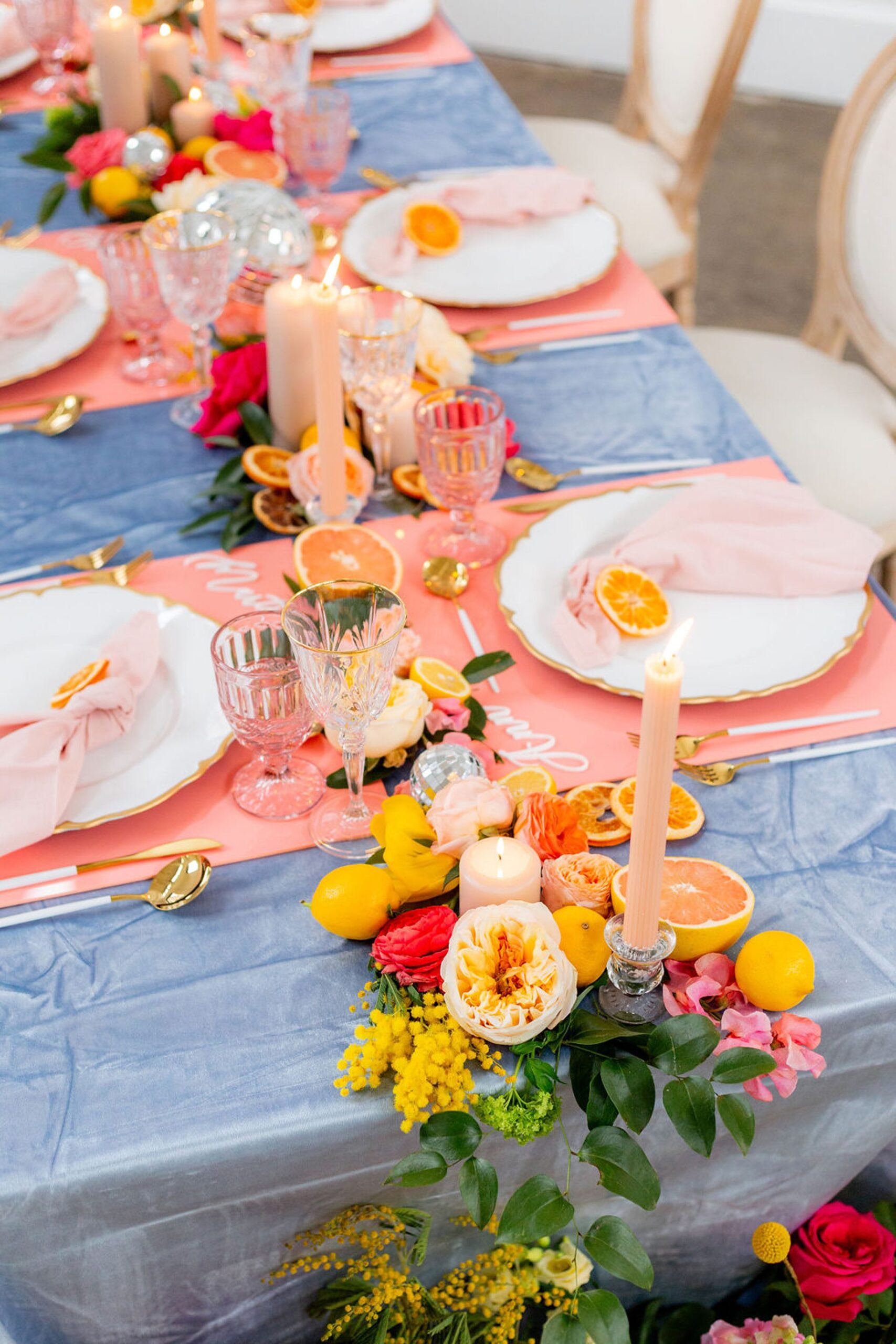 Bright and colorful wedding at the Dye House in Providence 