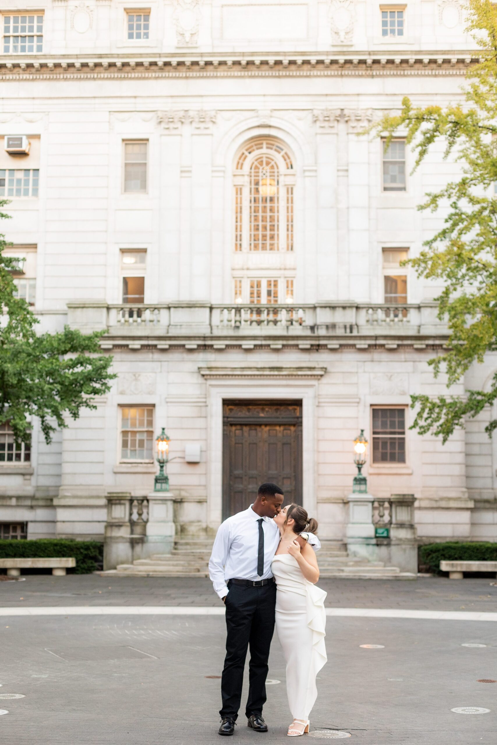 Unique Connecticut engagement photos at Hartford City Hall